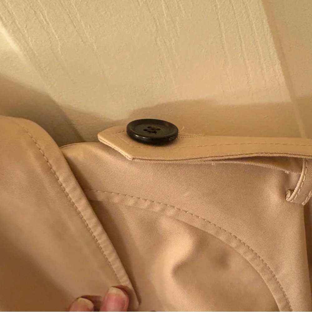 Coach Authentic Blush Trench Coat with Belted Waist Size Large - Picture 13 of 16